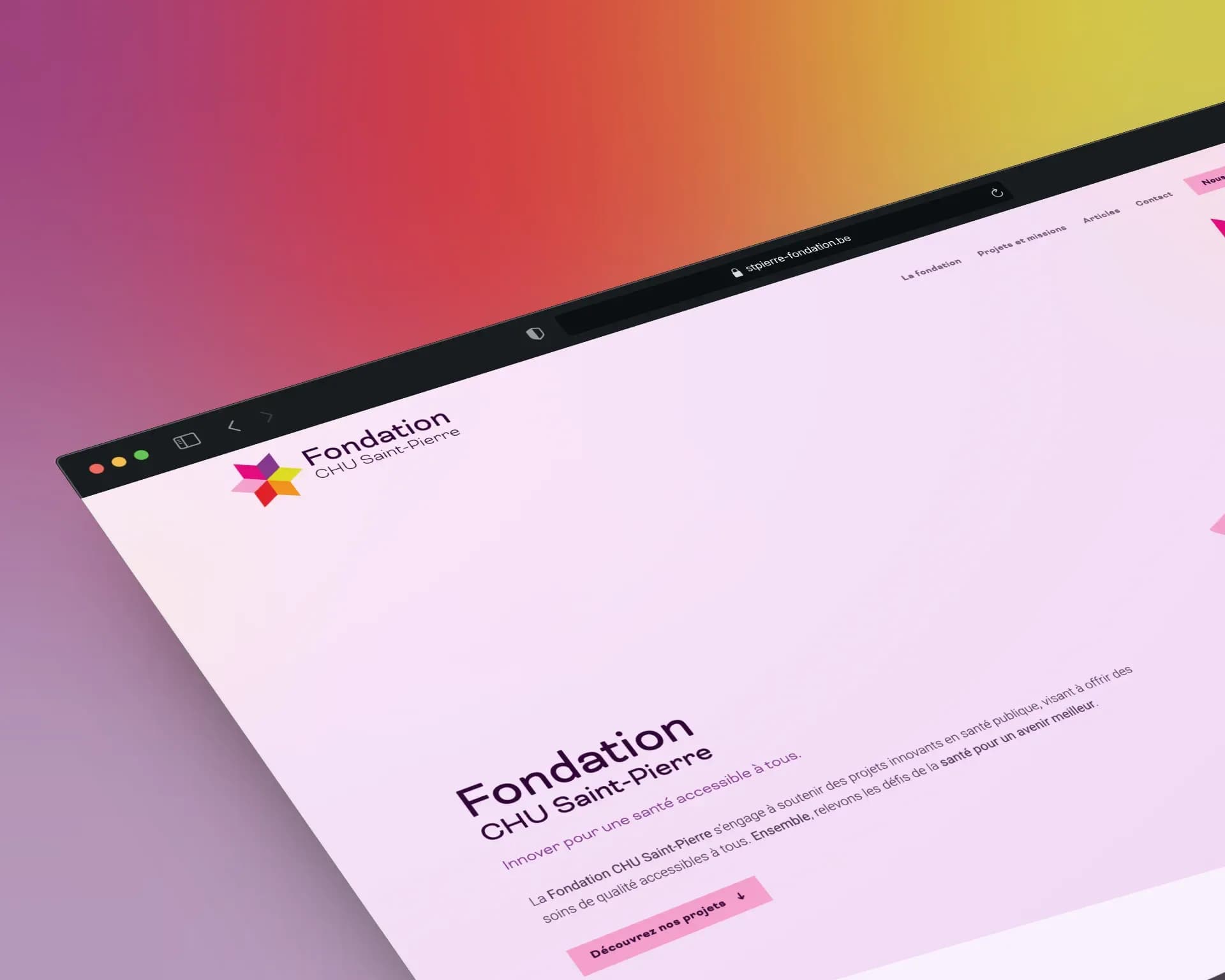 Site web Fondation Saint-Pierre